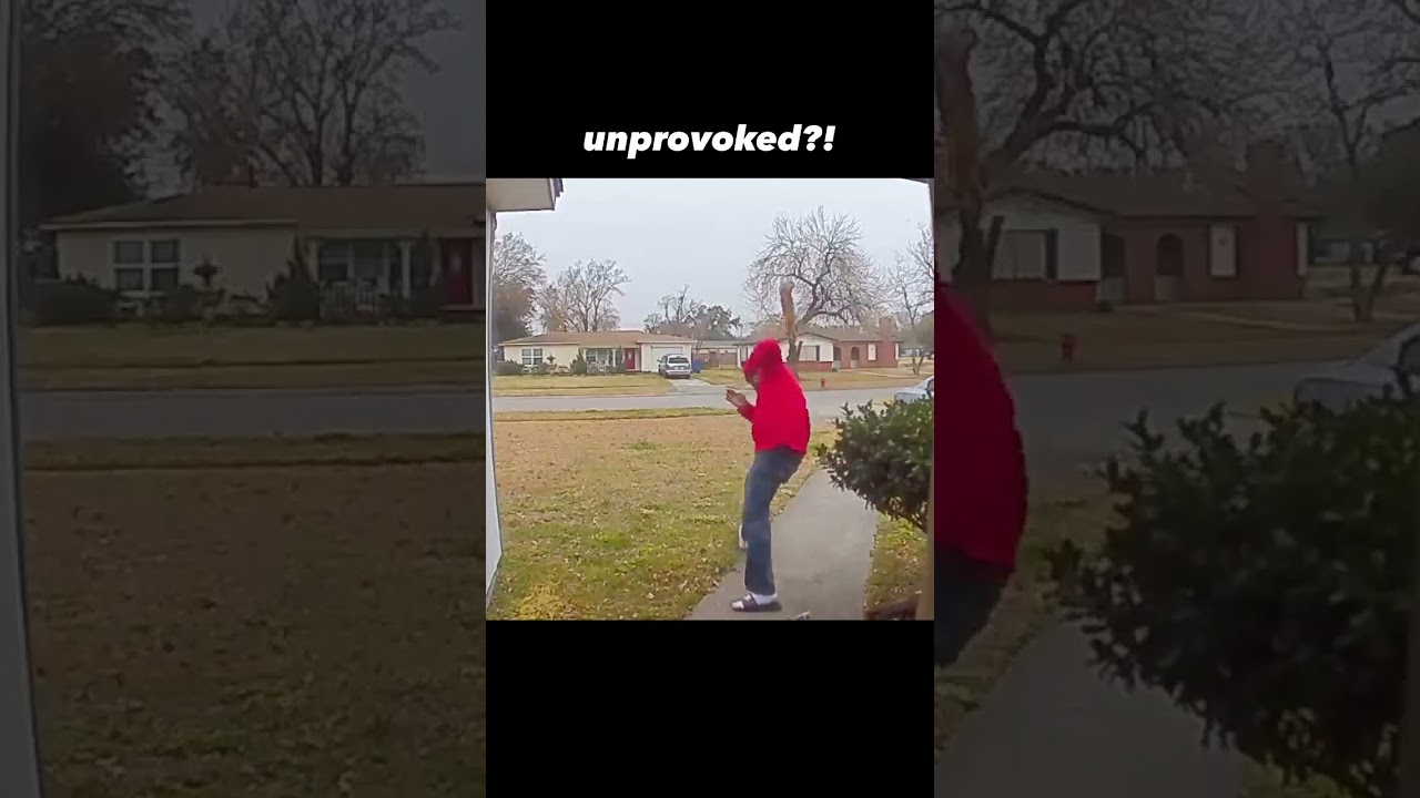 Crazy Squirrel Jumps On Man Outside His Home