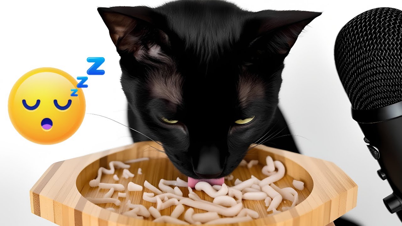 Cat Eating ASMR for Sleep and Relax 😴💤